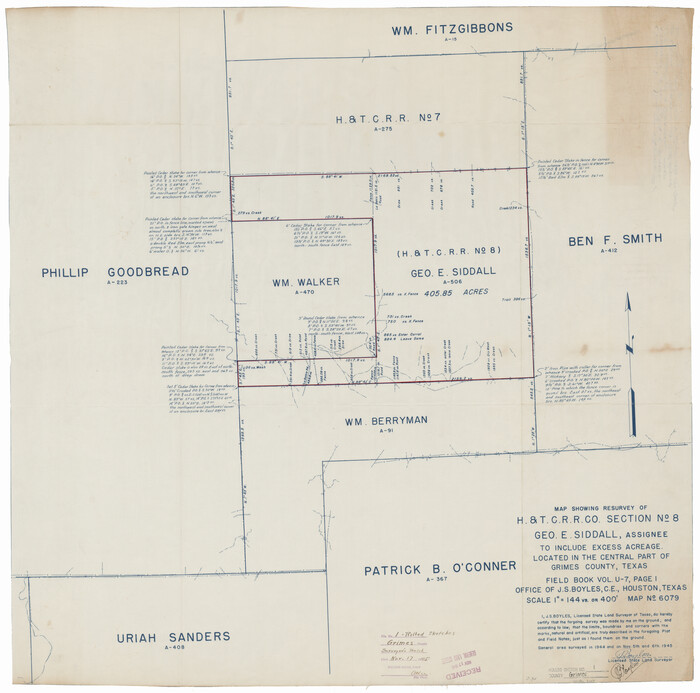 9007, Grimes County Rolled Sketch 1, General Map Collection