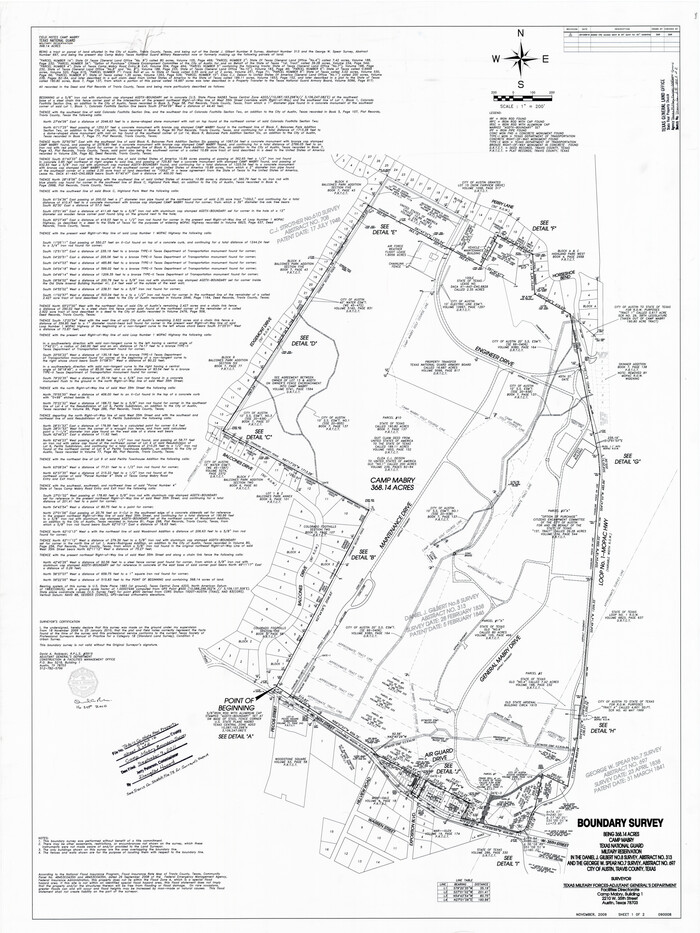 90086, Travis County State Real Property Sketch 16, General Map Collection