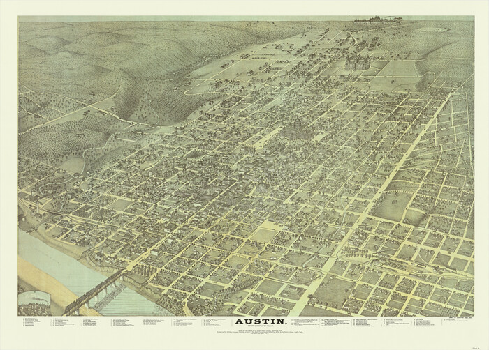 90092, Austin, State Capital of Texas, General Map Collection