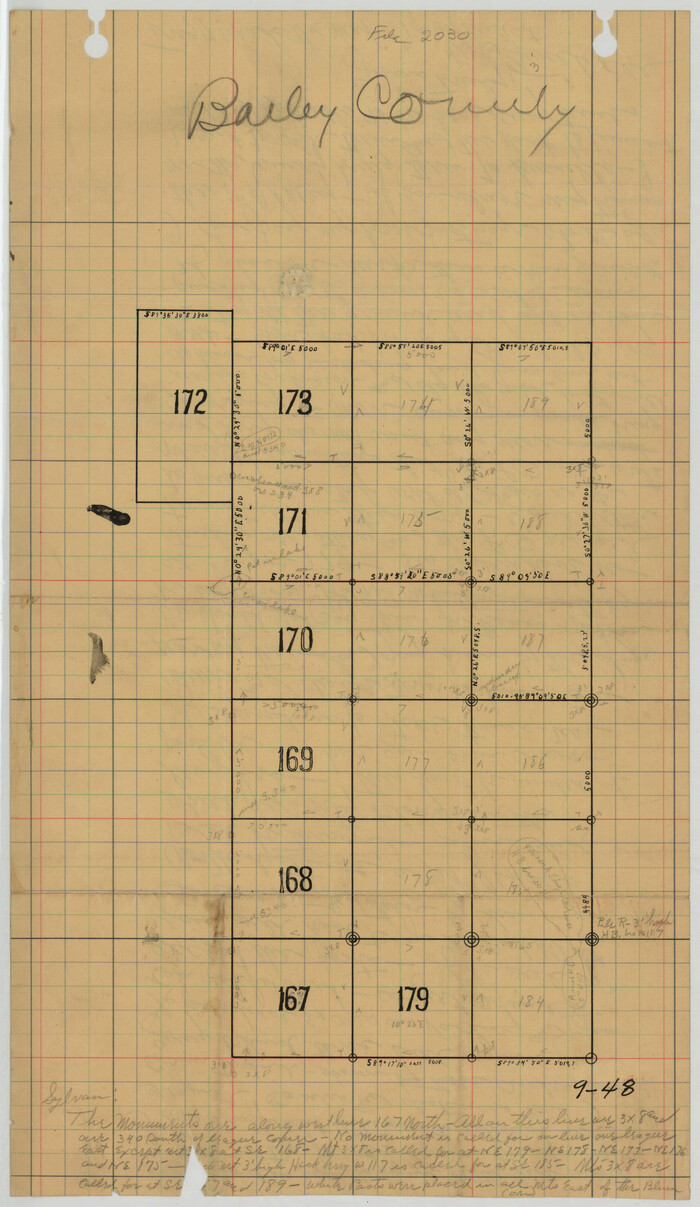 90102, [Sutton, Hale & Ector Co. School Land], Twichell Survey Records