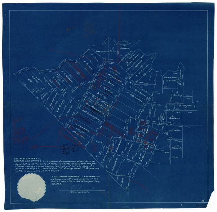 90119, [Part of Connected map of Stephen F. Austin's Colony on file at the GLO], Twichell Survey Records