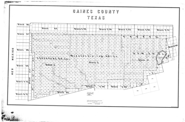 9014, Gaines County Rolled Sketch 7, General Map Collection
