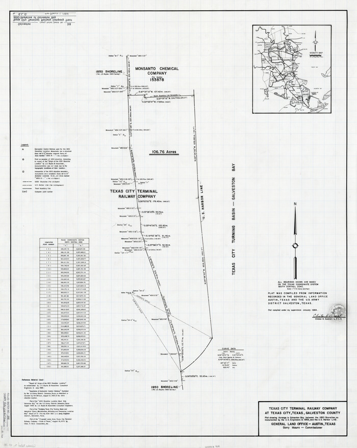 9018, Galveston County Rolled Sketch 38, General Map Collection