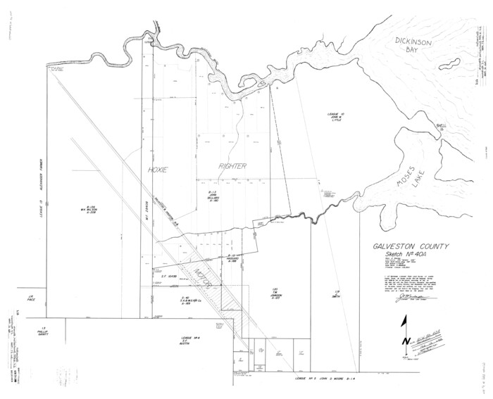 9020, Galveston County Rolled Sketch 40A, General Map Collection