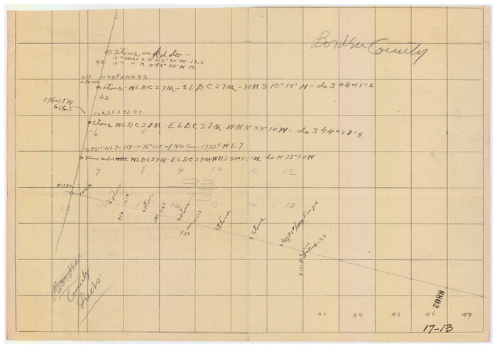 90215, [Borden County Lines - Description of County Line Markers], Twichell Survey Records