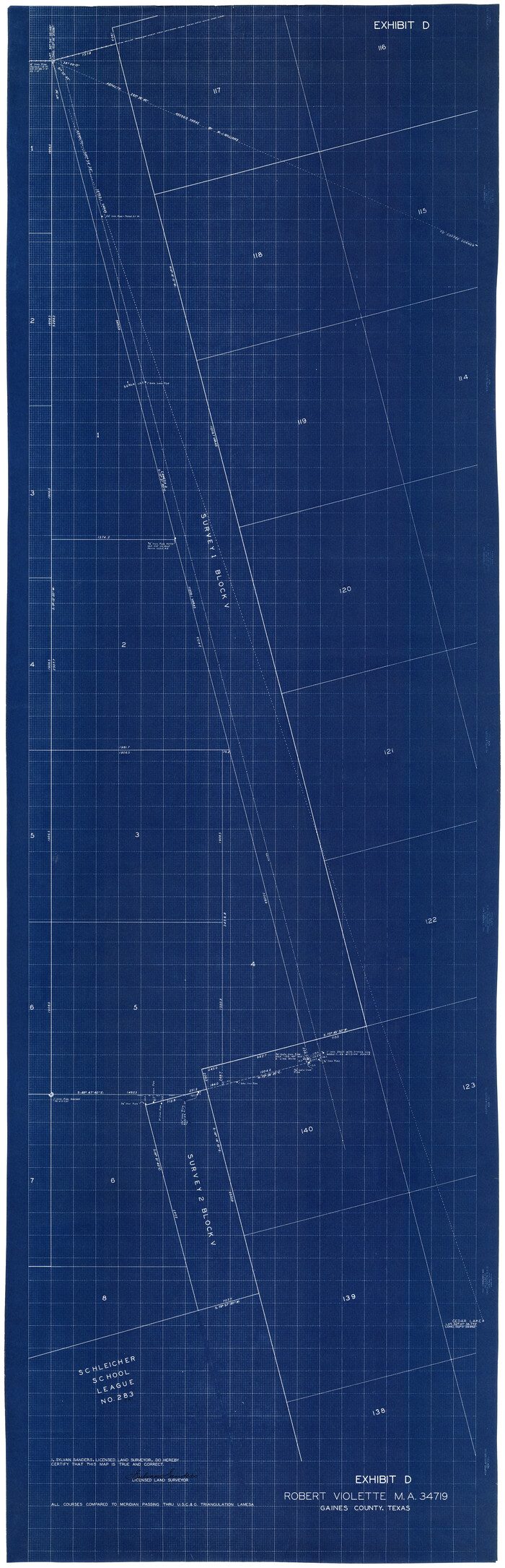 9029, Gaines County Rolled Sketch 13, General Map Collection