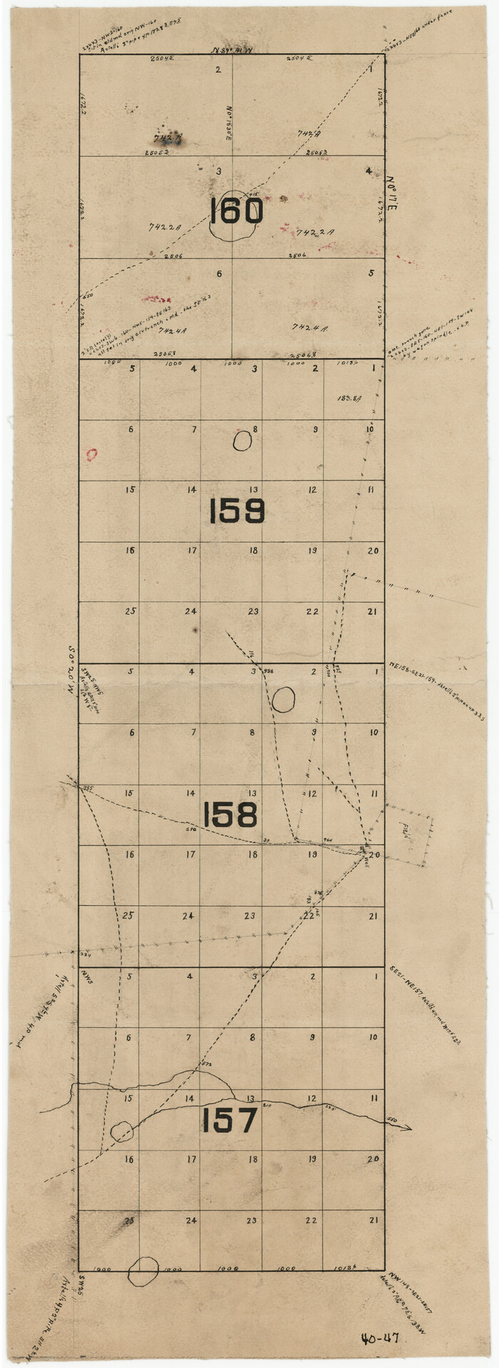 90298, [Leagues 157-160], Twichell Survey Records