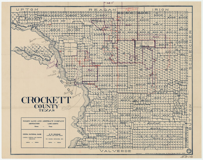 90316, Crockett County, Texas, Twichell Survey Records