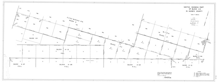 9040, Gaines County Rolled Sketch 17A, General Map Collection