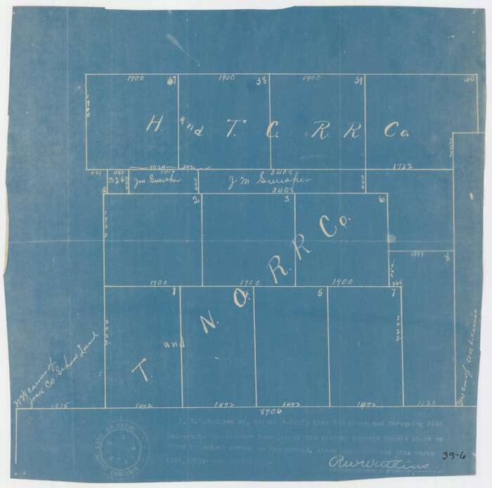 90430, [T. & N. O. RR. Co and H. & T. C. RR. Co. Blocks], Twichell Survey Records