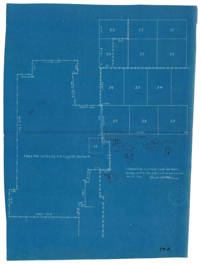 90432, [K. N. Hapgood's Pasture and surrounding surveys], Twichell Survey Records