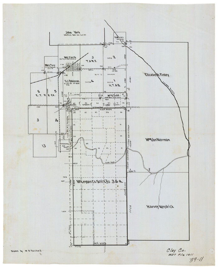 90434, [McLennan County School Land Leagues 3 and 4 and surrounding surveys/blocks], Twichell Survey Records