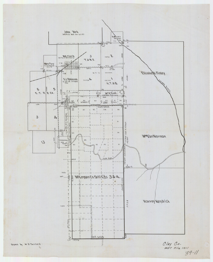 90434, [McLennan County School Land Leagues 3 and 4 and surrounding surveys/blocks], Twichell Survey Records