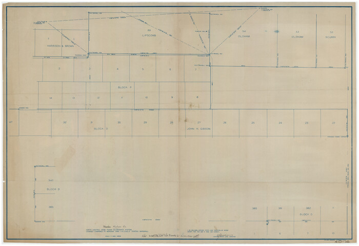 90446, [Blocks P, D, and John H. Gibson], Twichell Survey Records