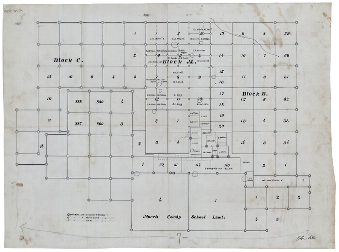 90488, [Blocks C, M and B, north of Morris County School Land], Twichell Survey Records