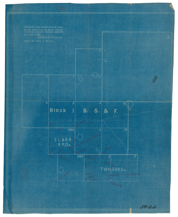 90492, [Block 1, B. S. & F.], Twichell Survey Records