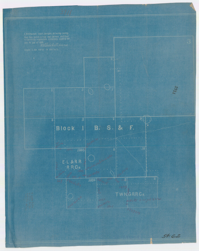 90492, [Block 1, B. S. & F.], Twichell Survey Records