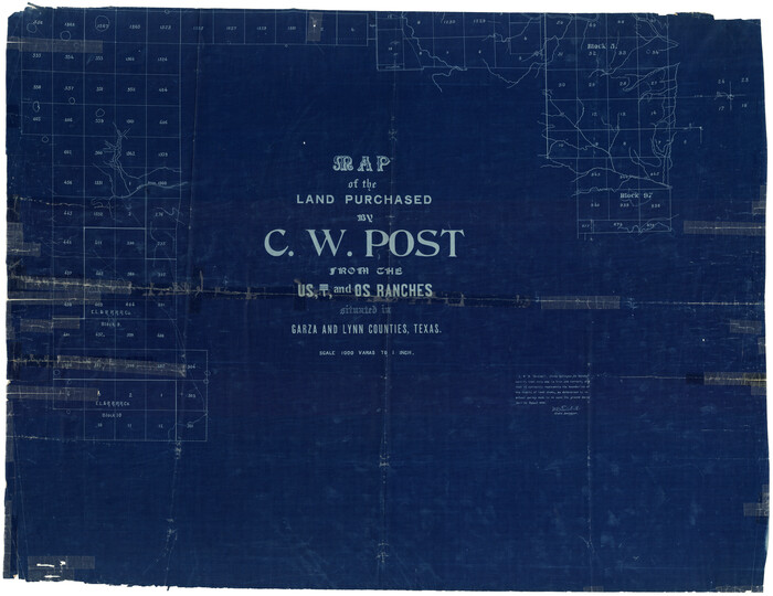 9050, Garza County Rolled Sketch 5, General Map Collection
