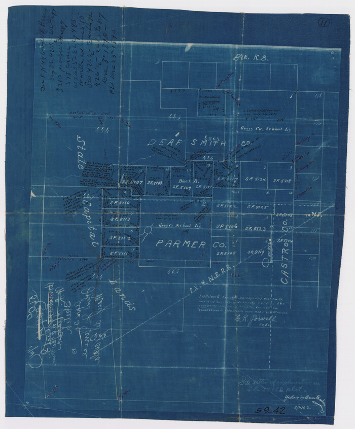 90508, [State Capitol Lands and various county School Land Leagues], Twichell Survey Records