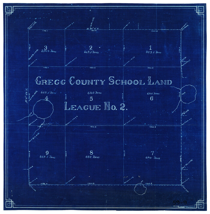 90541, Gregg County School Land League 2, Twichell Survey Records