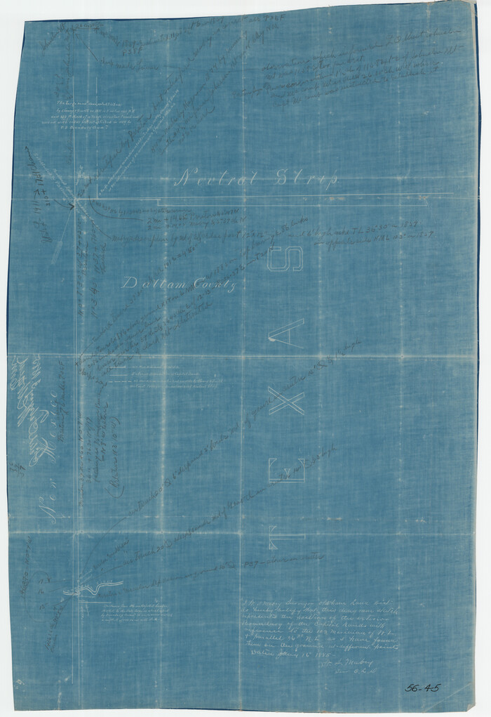 90576, [West and North lines of the Panhandle], Twichell Survey Records