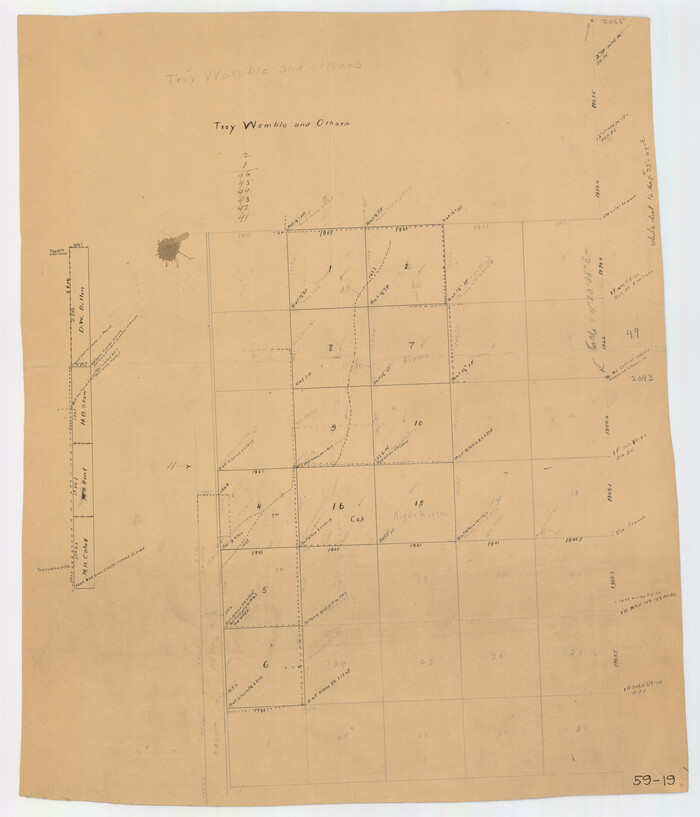 90606, [Block 3 on East side of County], Twichell Survey Records