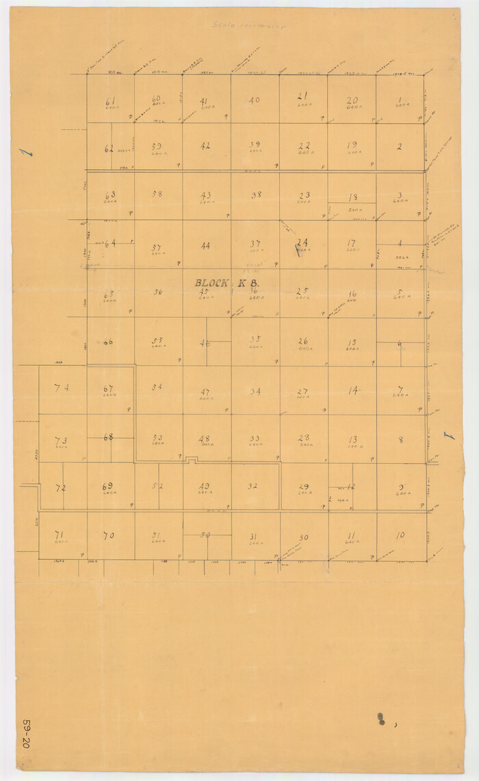 90607, [Block K8], Twichell Survey Records
