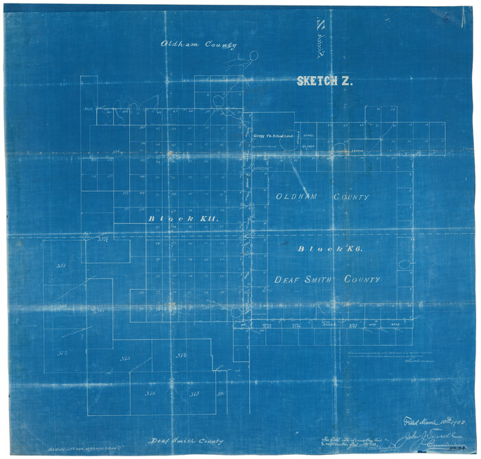90610, Sketch Z [Blocks K6 and K11], Twichell Survey Records
