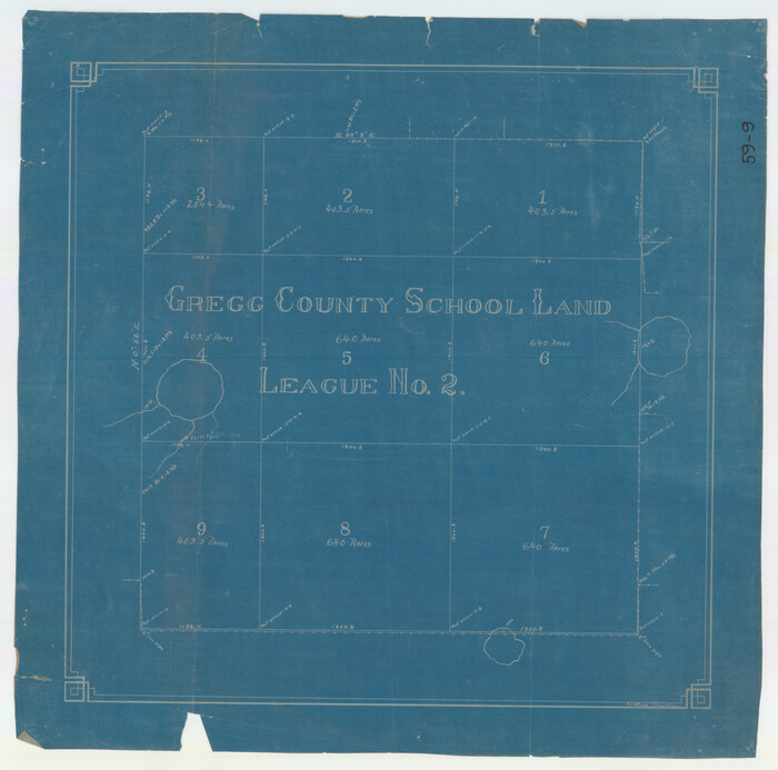 90613, Gregg County School Land League 2, Twichell Survey Records