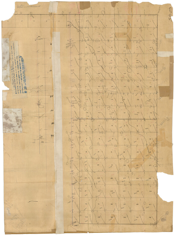 90629, [T. & P. Block 35, Townships 4N and 5N], Twichell Survey Records