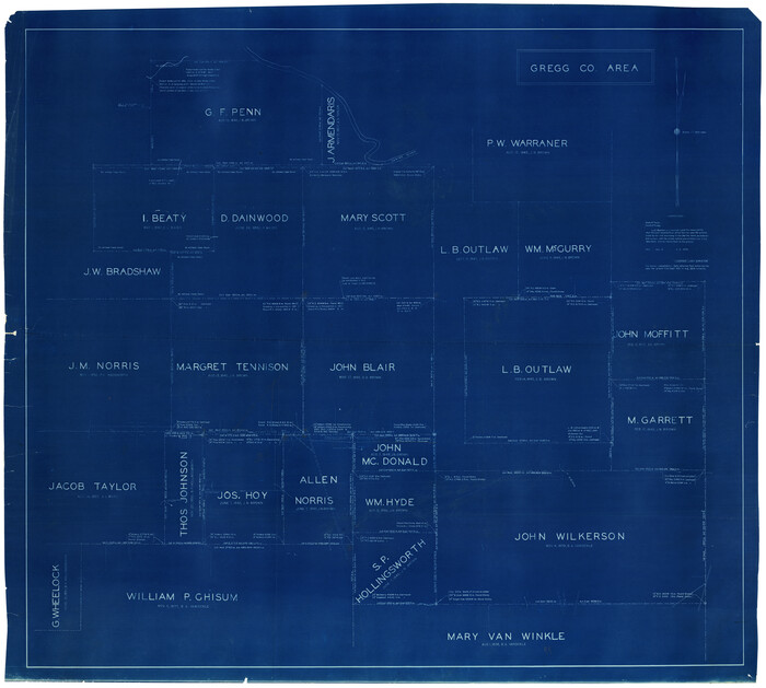 9065, Gregg County Rolled Sketch 12, General Map Collection
