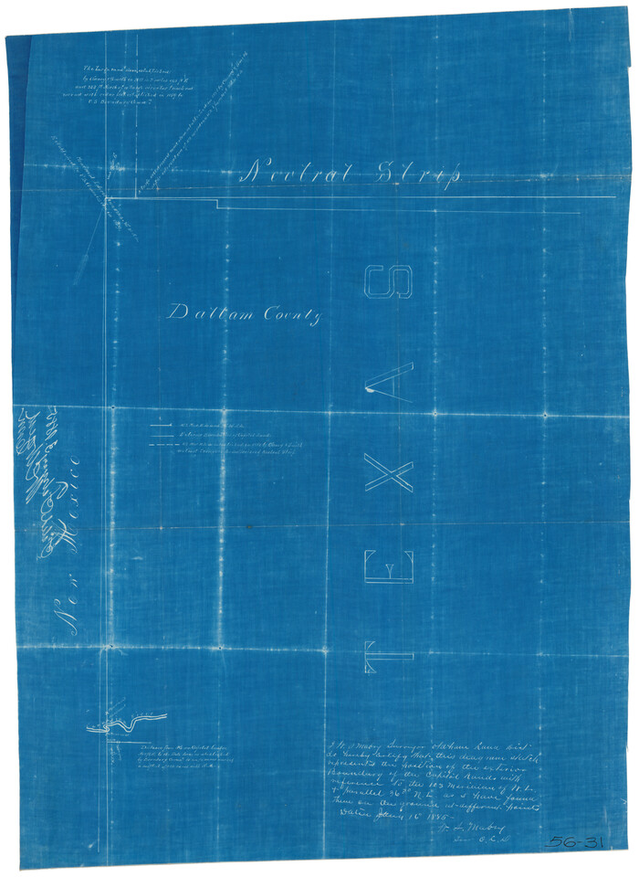 90652, [Showing west and north line of County], Twichell Survey Records