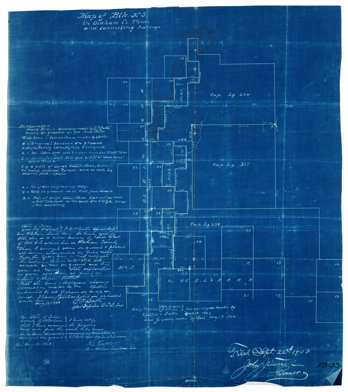 90691, [Map of Block KS in Oldham County, Texas], Twichell Survey Records