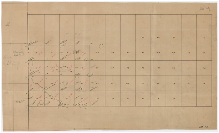 90699, [Block W, A4, & Part of CL, East Line Sabine County School Land], Twichell Survey Records