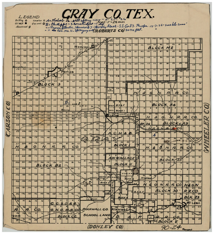 90722, Gray County, Texas, Twichell Survey Records