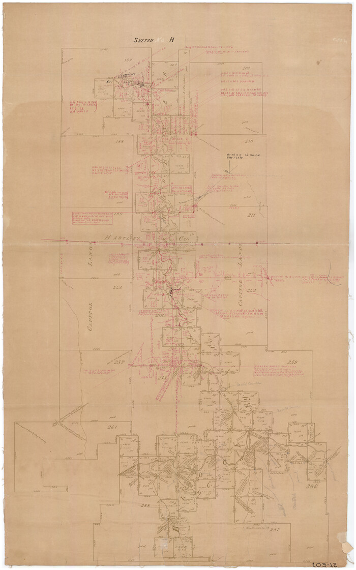 90738, [Surveys along the Red River and Capitol Lands], Twichell Survey Records