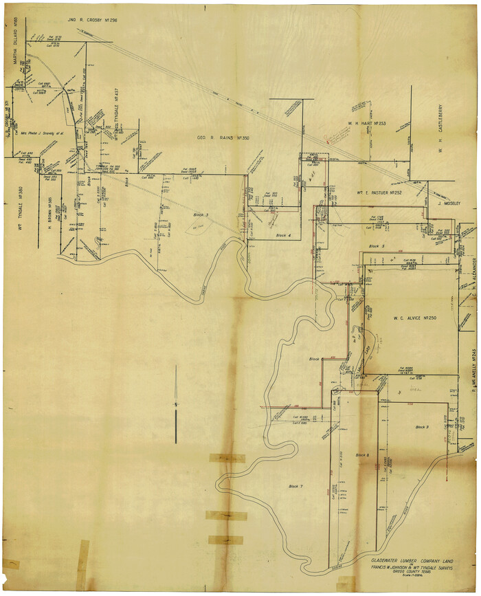 9074, Gregg County Rolled Sketch 23, General Map Collection