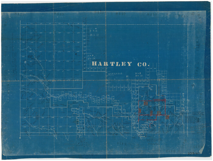 90770, [Sketch in Hartley County], Twichell Survey Records