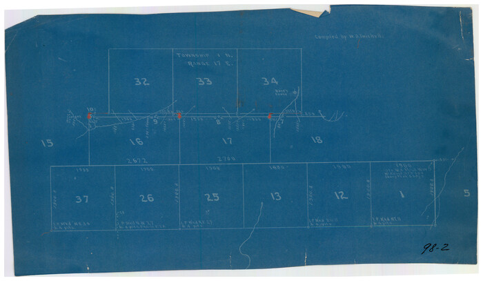90771, [Township 1 North, Range 17 East], Twichell Survey Records