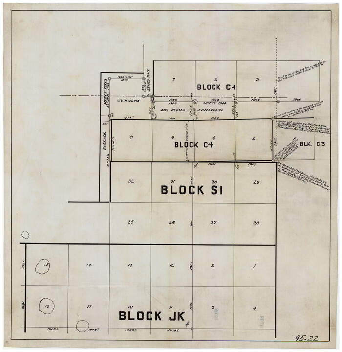 90774, [Blocks C4, SI, and JK], Twichell Survey Records