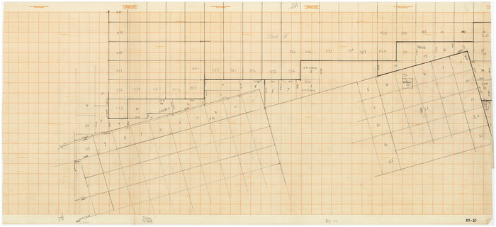 90798, [South part Block AX and A21 and part of Block C44 and League 305], Twichell Survey Records