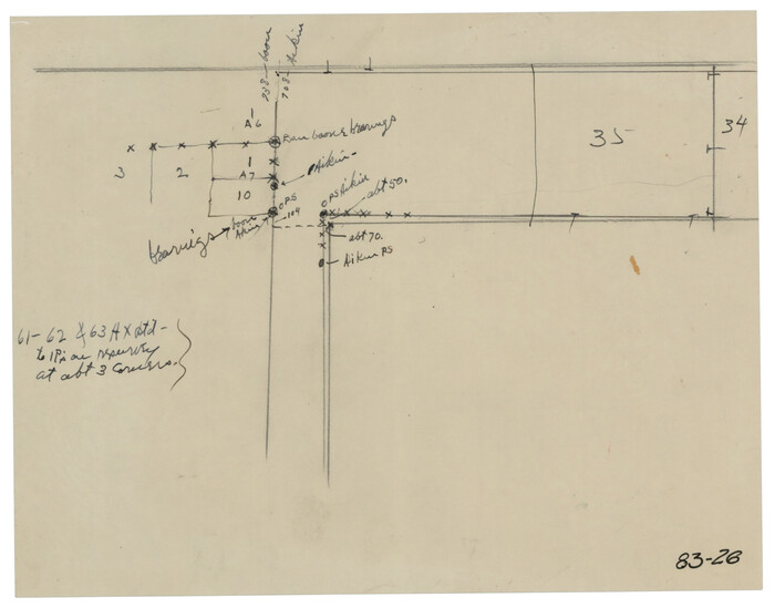 90831, [PSL Block A7, Sections 1 and 10], Twichell Survey Records