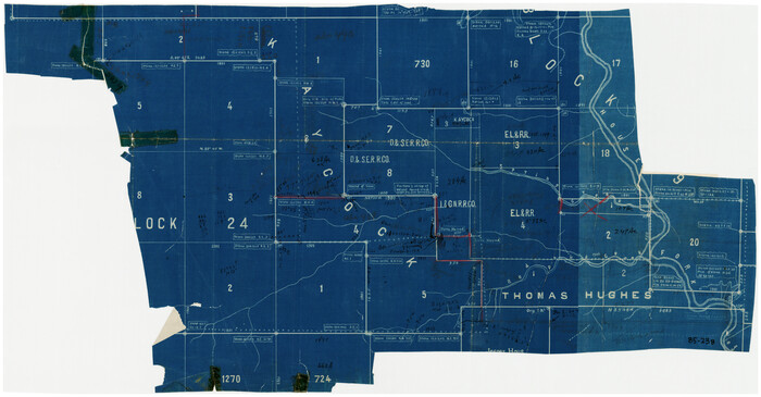 90855, [Sketch fragment in Garza and Crosby Counties], Twichell Survey Records