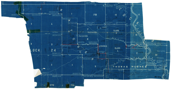 90855, [Sketch fragment in Garza and Crosby Counties], Twichell Survey Records