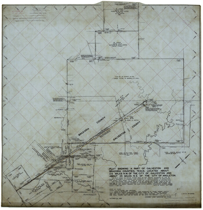 9086, Galveston County Rolled Sketch JR, General Map Collection
