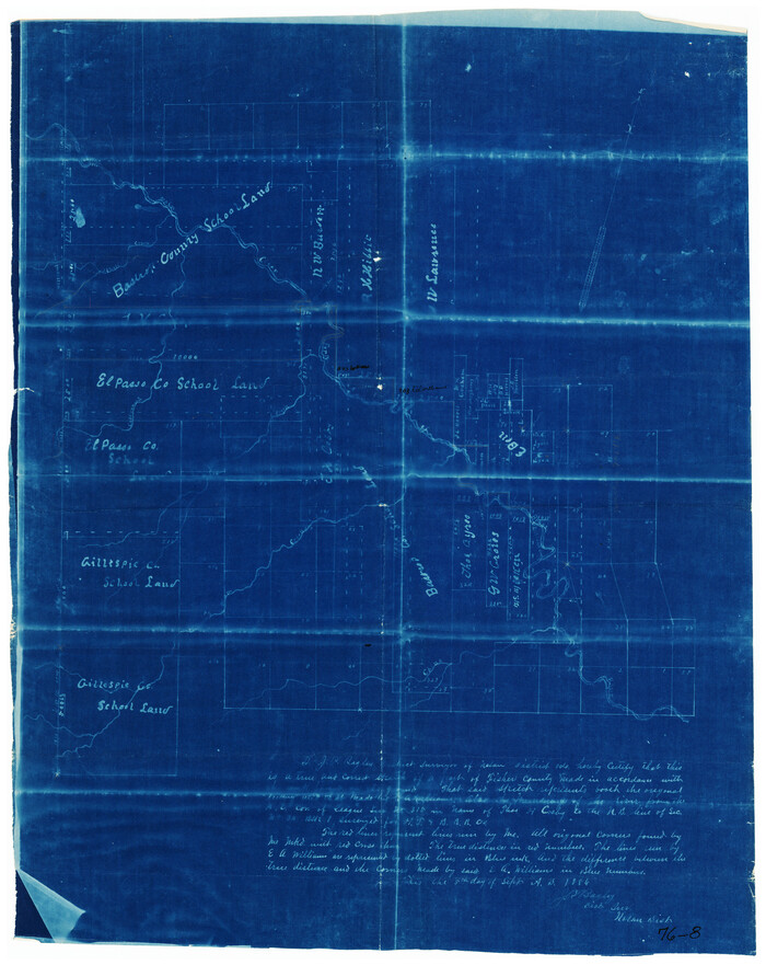 90868, [Bastrop County, El Paso County, and Gillespie County School Land Leagues and surveys to the East], Twichell Survey Records