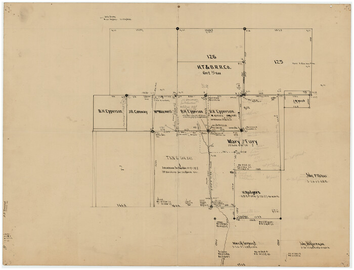 90884, [Surveys to the North and West of the Francis Blundell survey containing townsite], Twichell Survey Records
