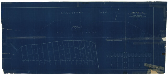 9092, Galveston County Rolled Sketch JK, General Map Collection