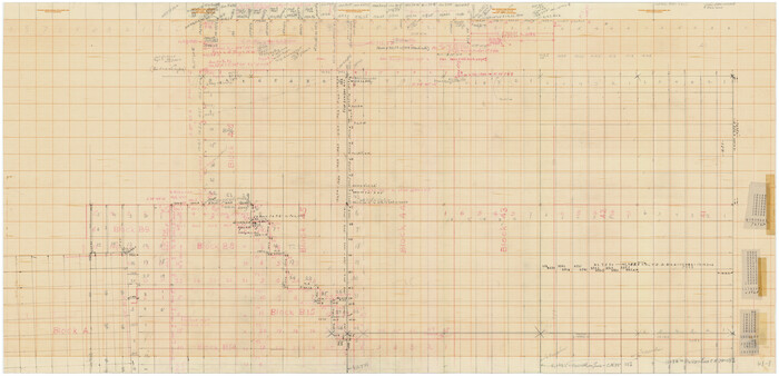 90925, [Sketch showing Blocks B8, B15, 43, 44, 45], Twichell Survey Records