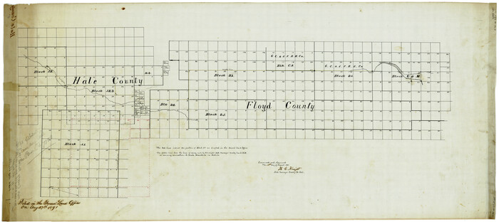 9093, Hale County Rolled Sketch 3, General Map Collection
